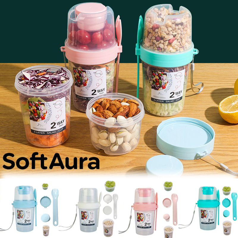 Meal Prep Soup - SoftAura Vasos para desayuno para llevar,