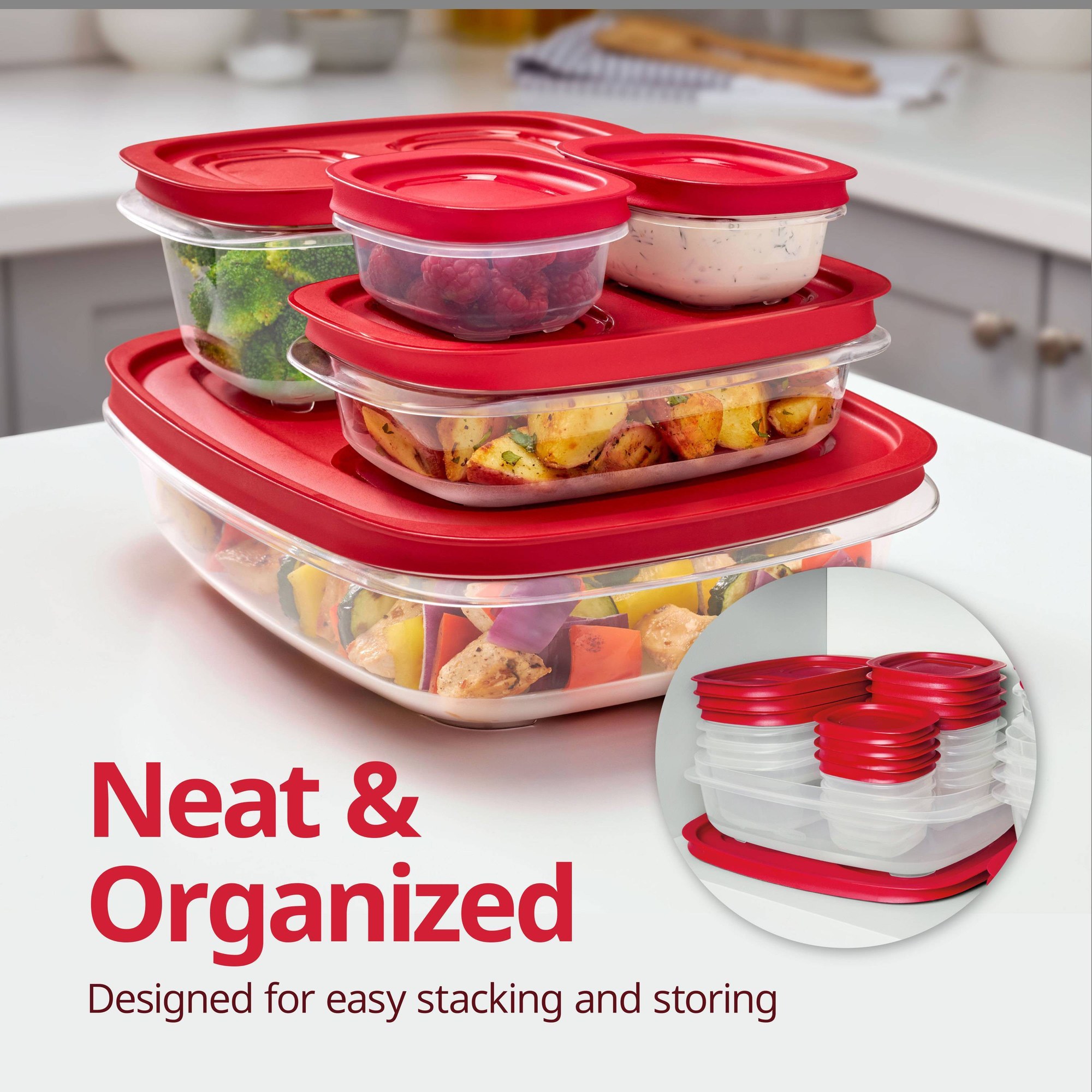 Contenedor Rectangular Rojo pa - Meal Prep Container reseña y precio