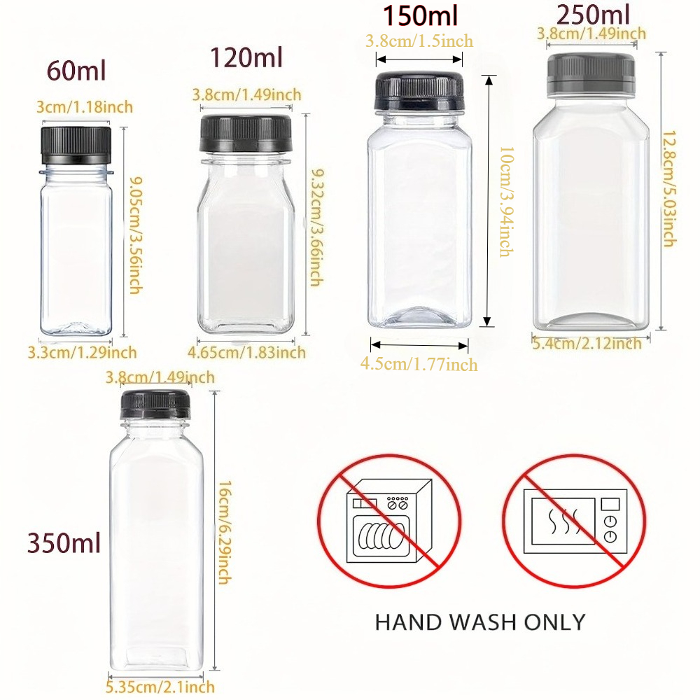 Botellas de jugo de plástico t - Meal Prep Juice Bottles reseña y precio