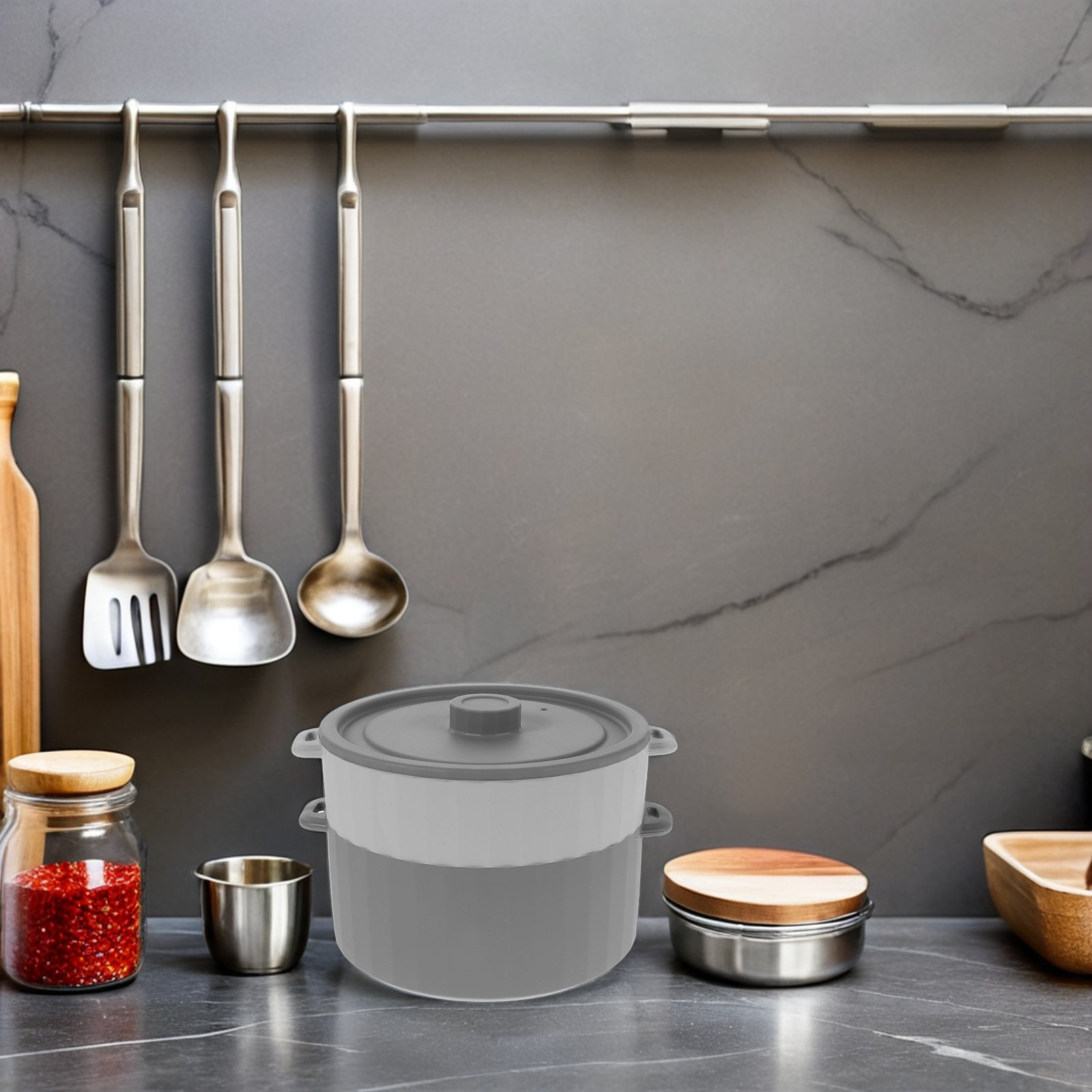 Olla vaporera de silicona para - Meal Prep Healthy reseña y precio