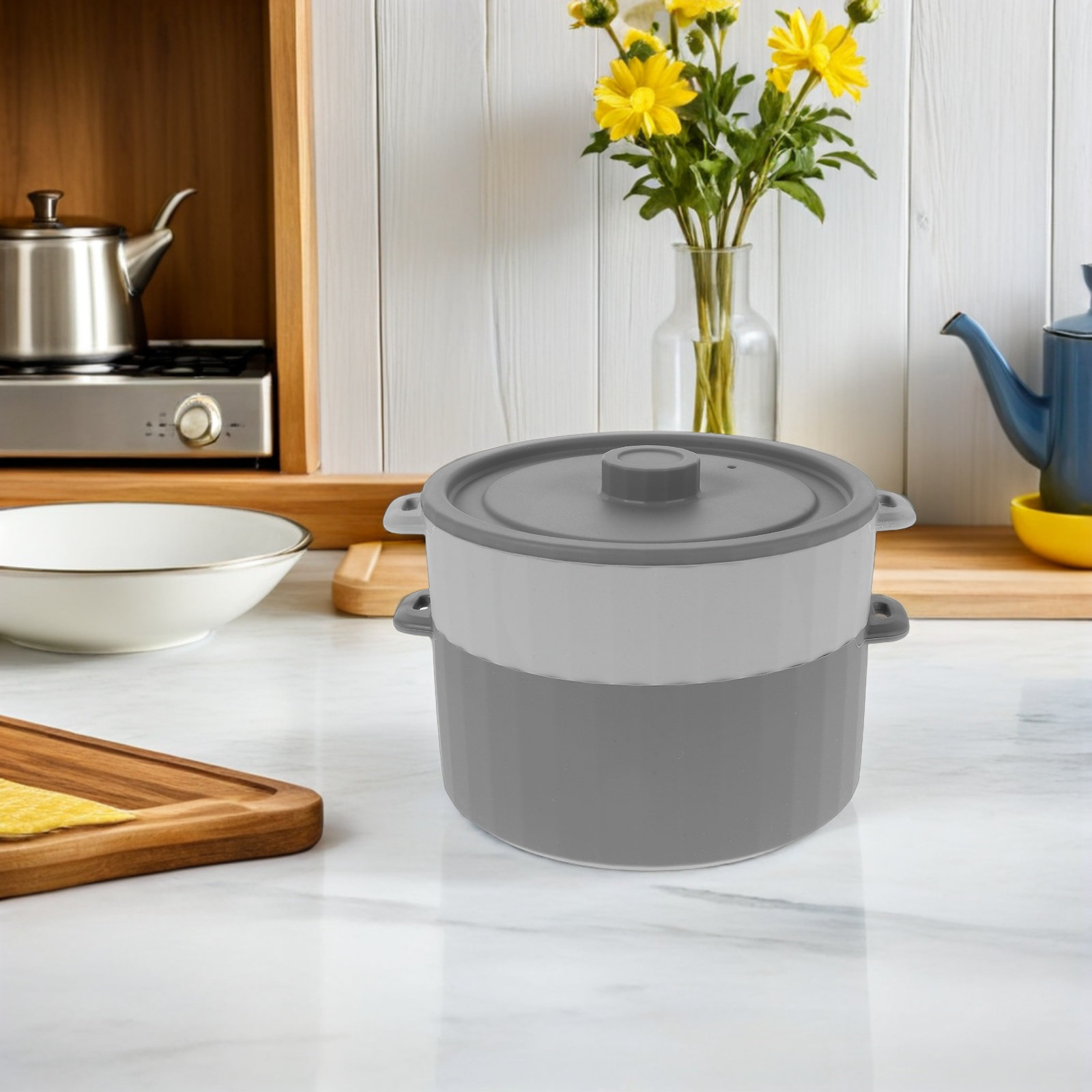 Olla vaporera de silicona para - Meal Prep Healthy reseña y precio