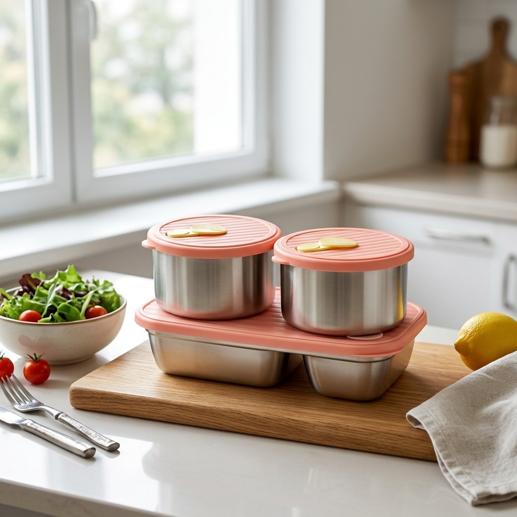 Lonchera de Acero Inoxidable 3 - Meal Prep Recipes reseña y precio