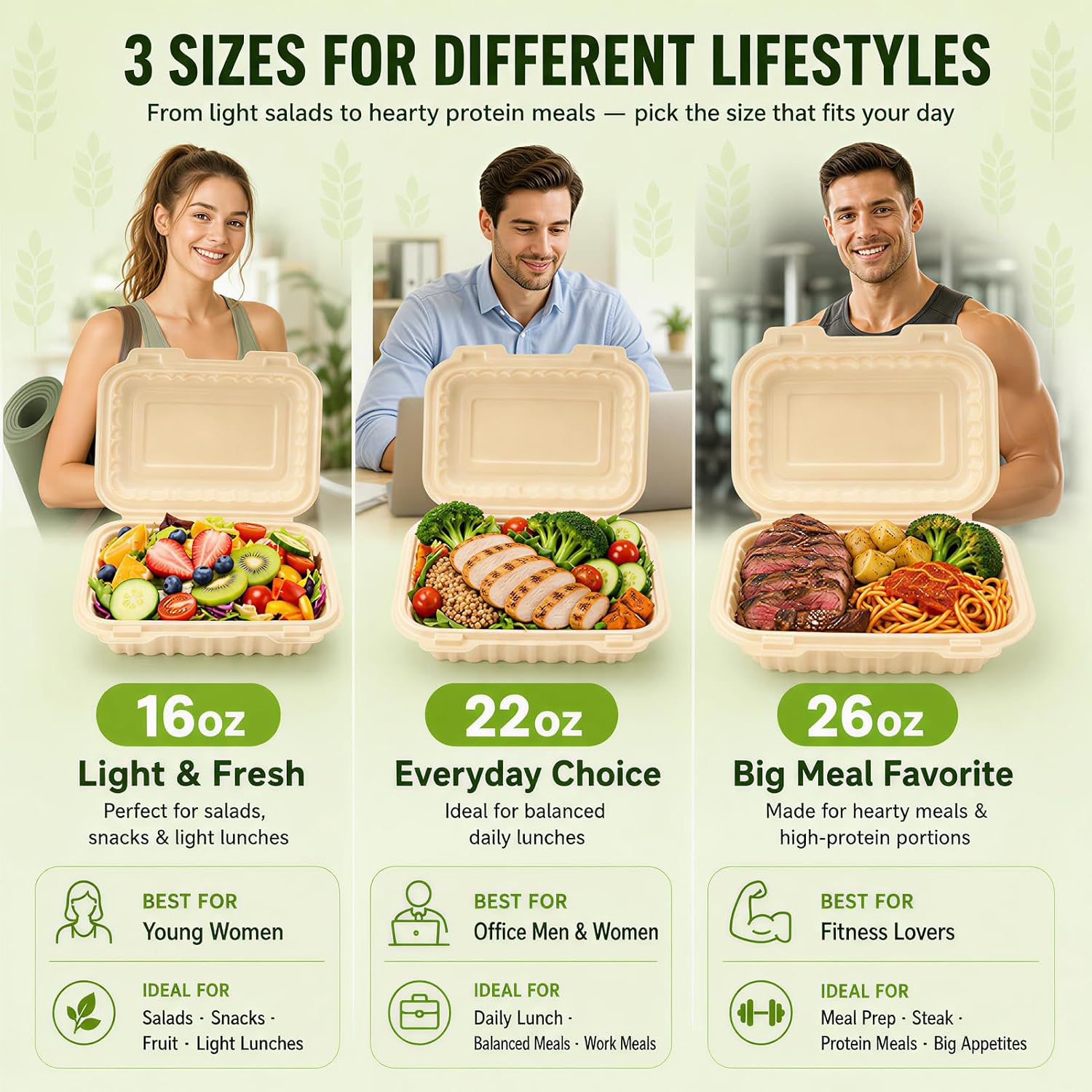 Paquete de 50 Contenedores Des - Meal Prep Recipes reseña y precio