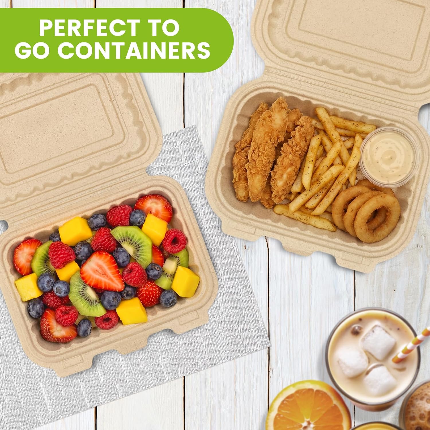 Paquete de 50 Contenedores Des - Meal Prep Recipes reseña y precio
