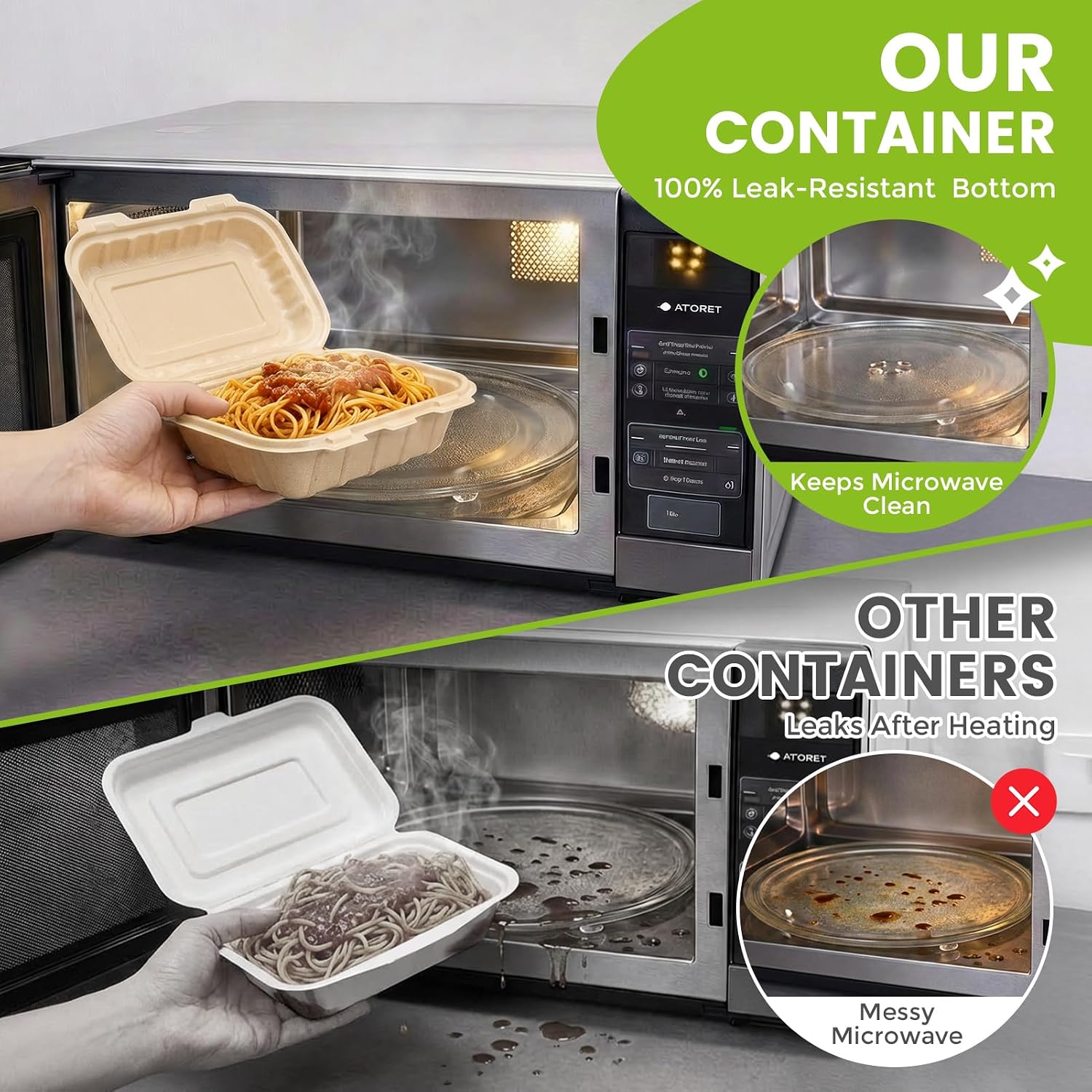Paquete de 50 Contenedores Des - Meal Prep Recipes reseña y precio