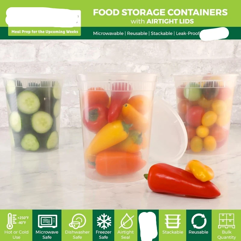 Contenedores de plástico con t - Meal Prep Soup reseña y precio
