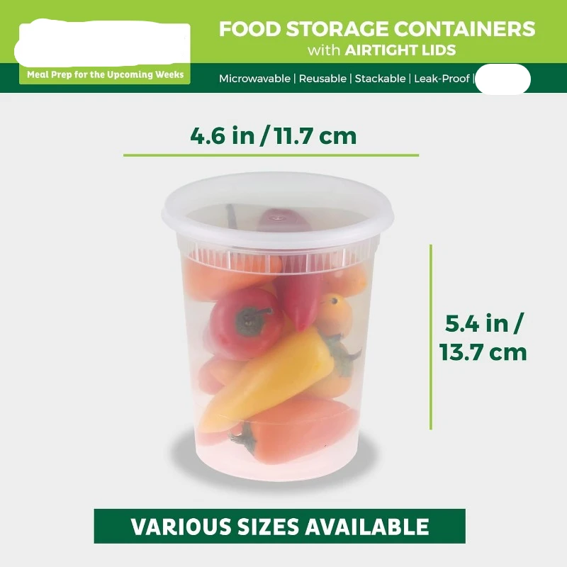 Contenedores de plástico con t - Meal Prep Soup reseña y precio