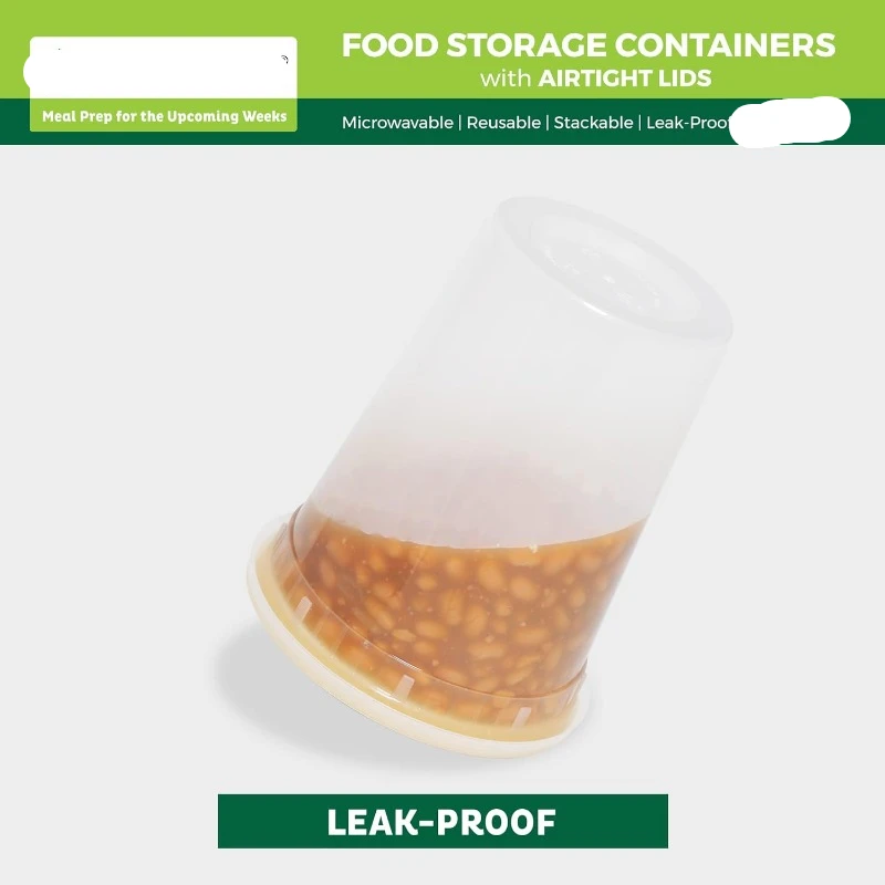 Contenedores de plástico con t - Meal Prep Soup reseña y precio