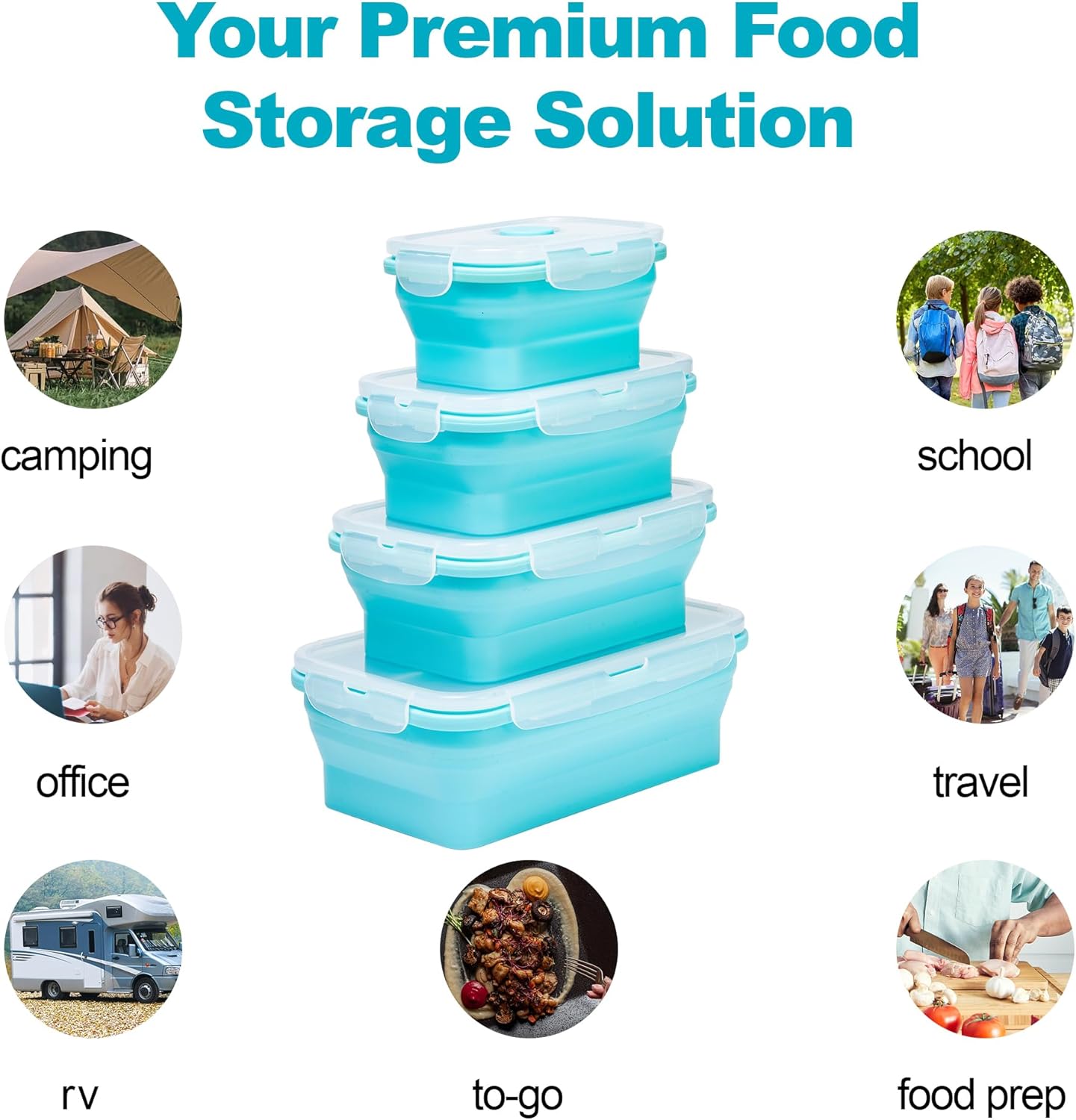 Contenedores plegables para al - Meal Prep Kit reseña y precio