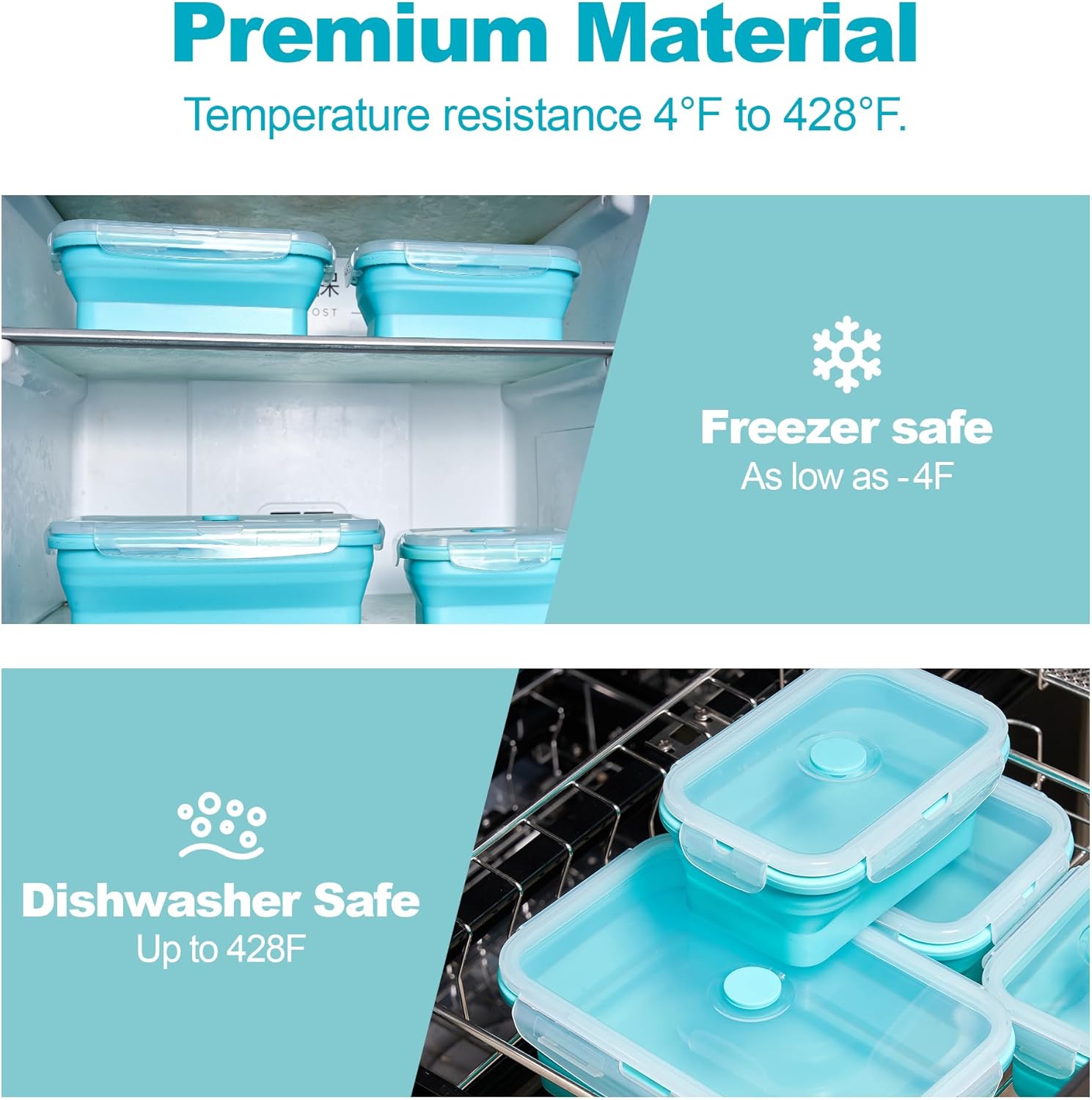 Contenedores plegables para al - Meal Prep Kit reseña y precio