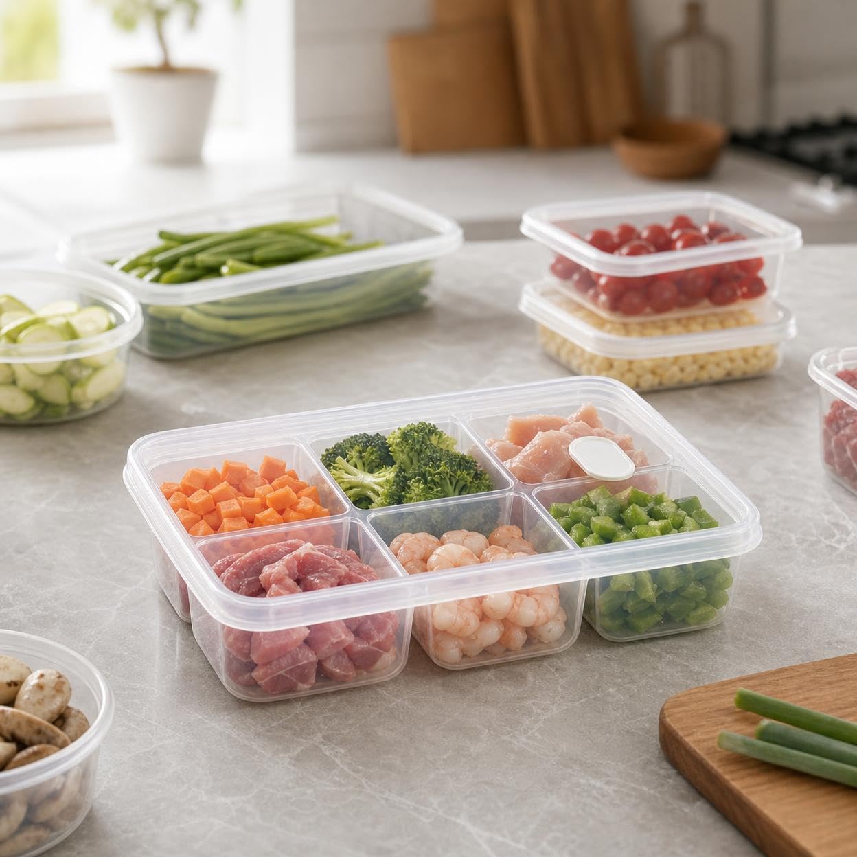 Contenedor de Almacenamiento p - Meal Prep Frozen Food reseña y precio