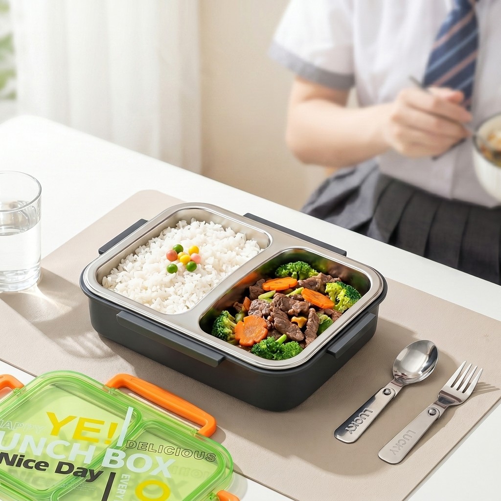 Lonchera Bento de Acero Inoxid - Meal Prep Recipes reseña y precio