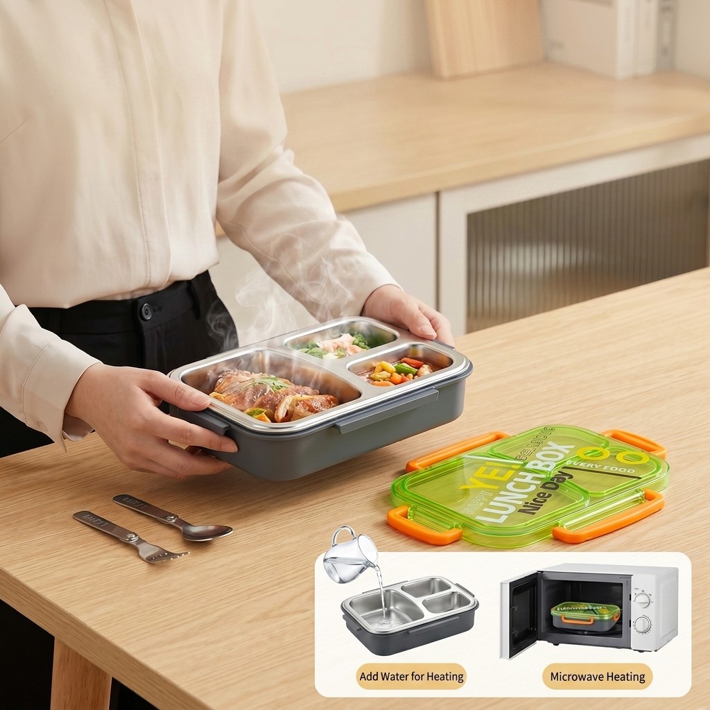 Lonchera Bento de Acero Inoxid - Meal Prep Recipes reseña y precio