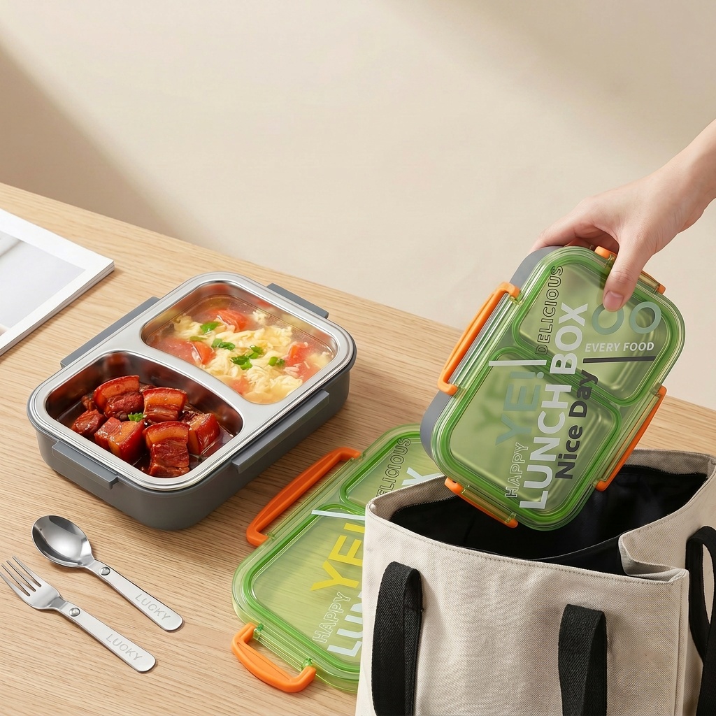 Lonchera Bento de Acero Inoxid - Meal Prep Recipes reseña y precio