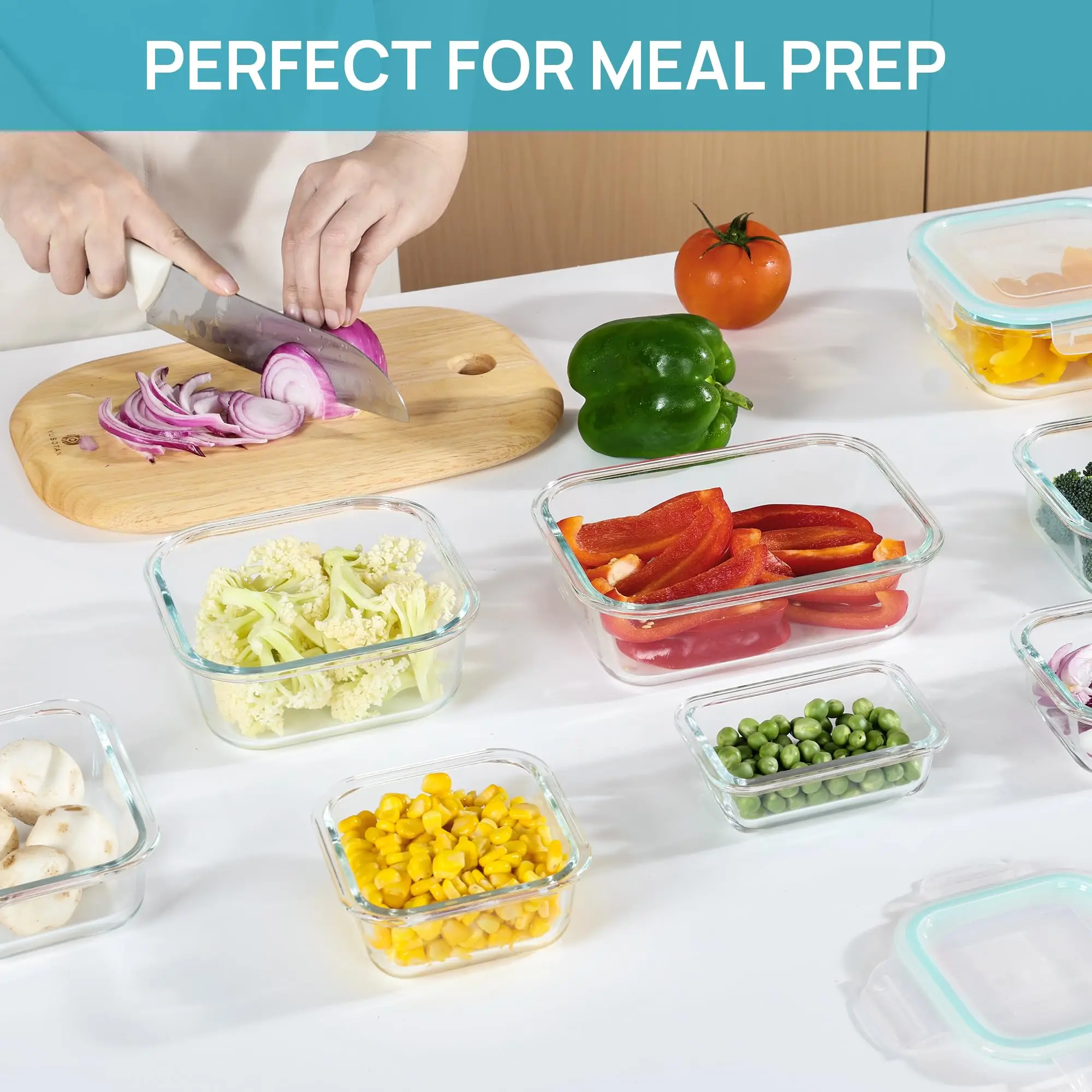 Fiambrera de vidrio, contenedo - Meal Prep Recipes reseña y precio