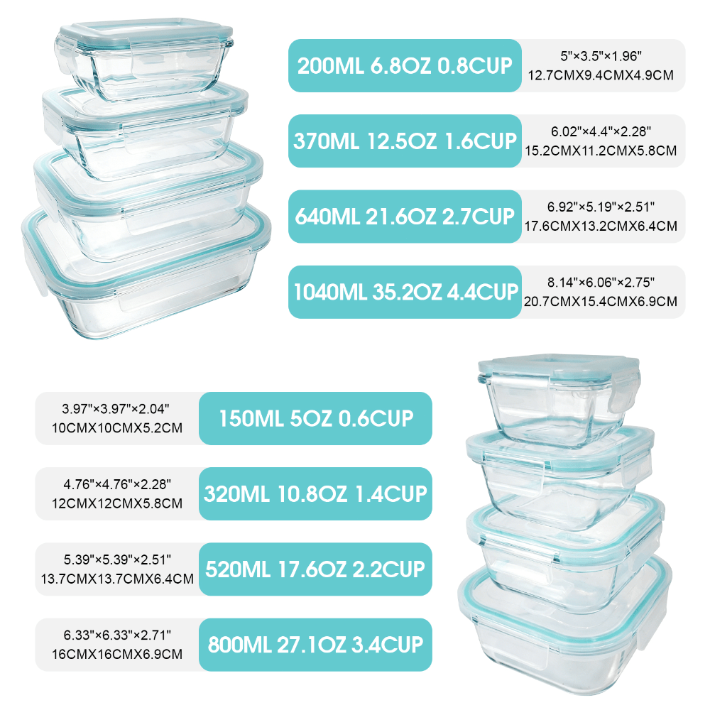 Juego de 24 Recipientes de Vid - Meal Prep Kit reseña y precio