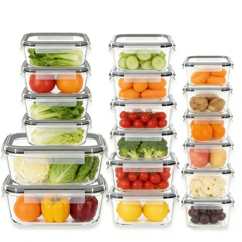 Juego de 18 recipientes de vid - Meal Prep Kit reseña y precio